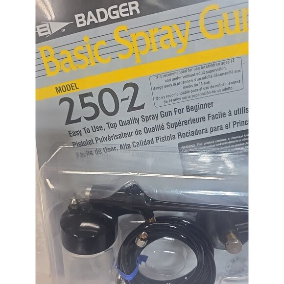 Badger Air-Brush Co Basic SPRAY GUN 250-2  Spray Gun Basic Set - Picture 2 of 8